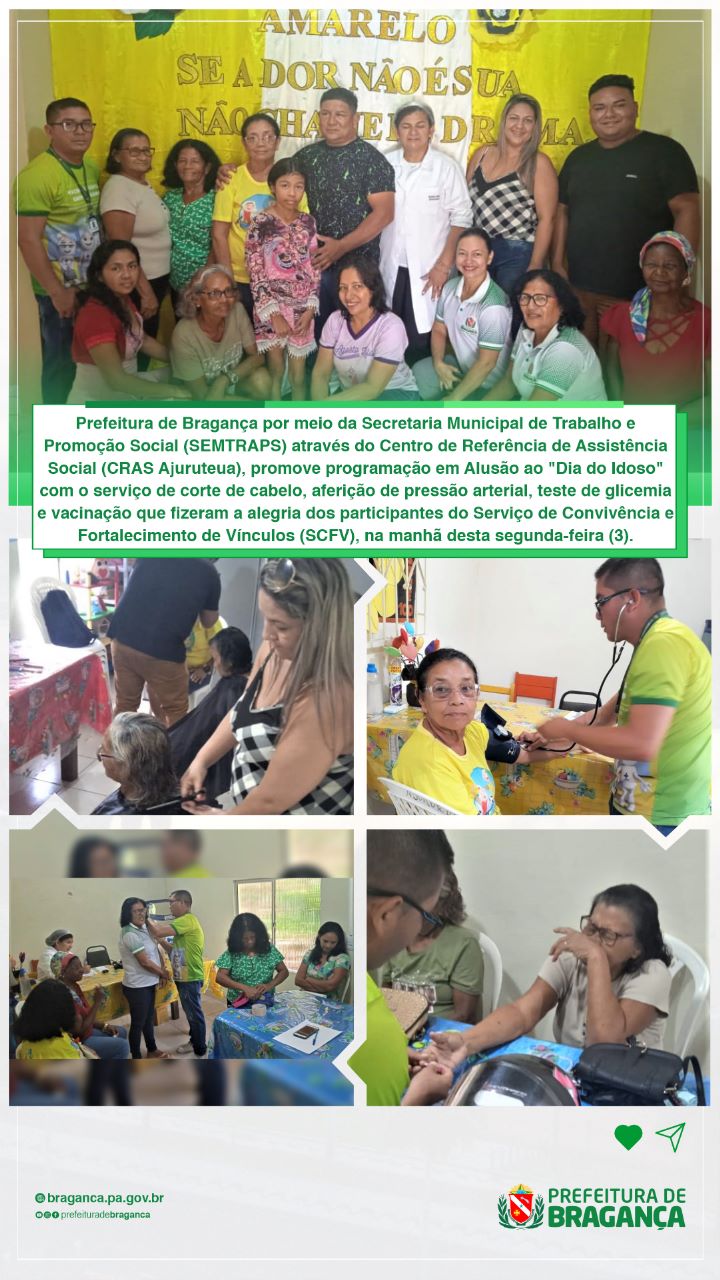 Programação Dia do Idoso.