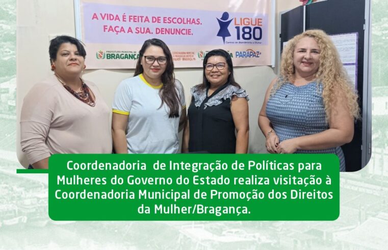 Visitação da Coordenadoria de Integração de Políticas para Mulheres do Estado.