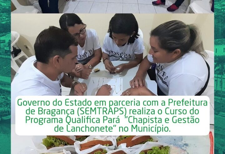 Curso de Chapista e Gestão de Lanchonete.