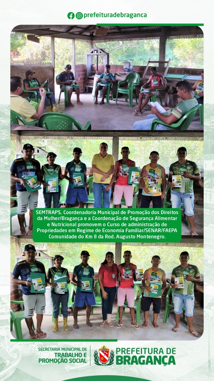 Curso de Administração de Propriedades em Regime de Economia Familiar.