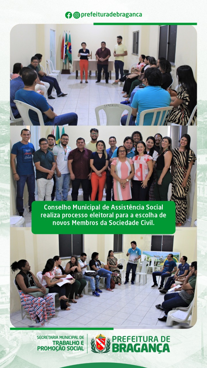 PROCESSO ELEITORAL PARA A ESCOLHA DE NOVOS MEMBROS DA SOCIEDADE CIVIL.