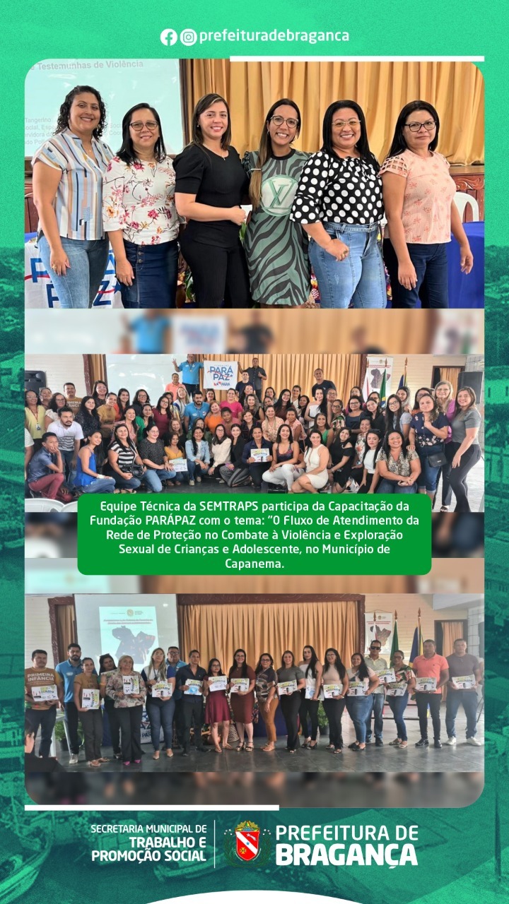 CAPACITAÇÃO DA FUNDAÇÃO PARÁPAZ.