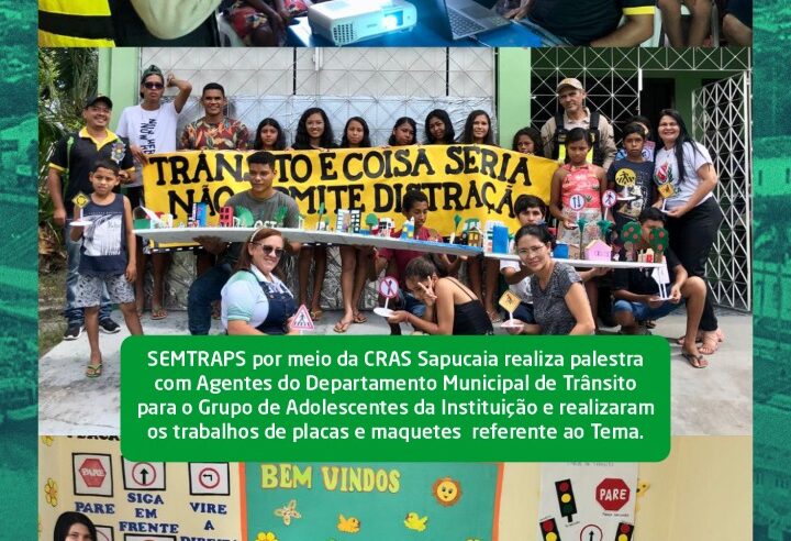 CRAS Sapucaia realiza palestra com Agentes do Departamento Municipal de Trânsito.