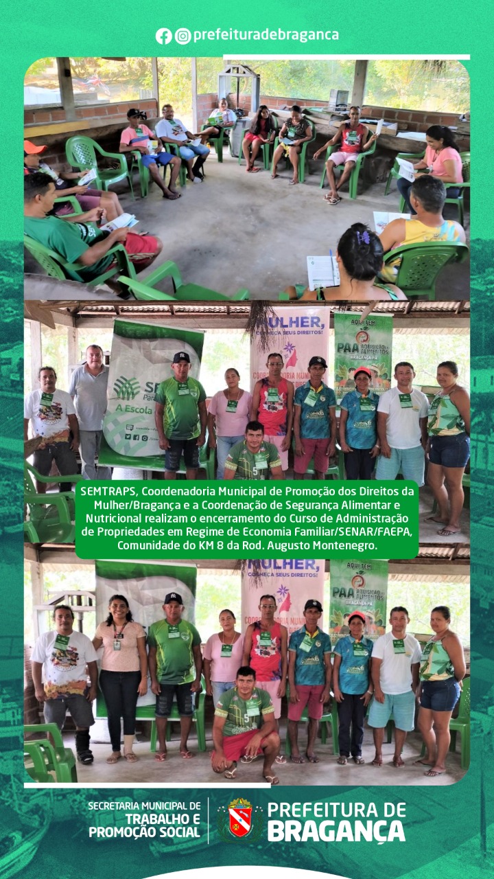 Encerramento do Curso de Administração de Propriedades em Regime de Economia Familiar,