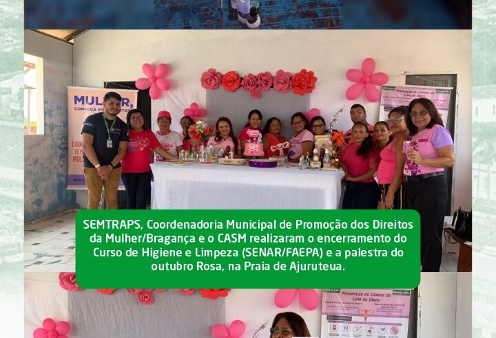 Palestra do outubro Rosa, na Praia de Ajuruteua.