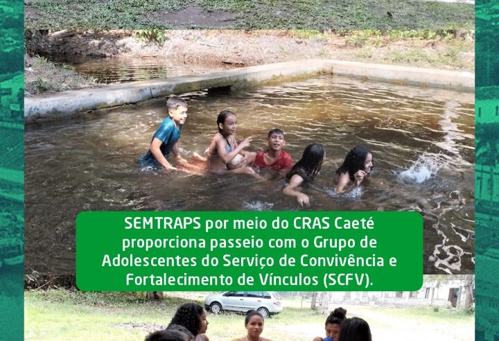Passeio com o Grupo de Adolescentes do SCFV.