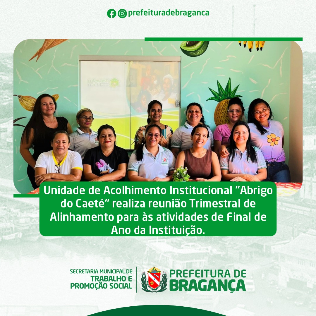 Abrigo do Caeté realiza reunião Trimestral.