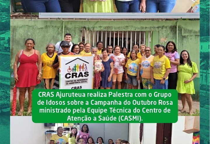 PALESTRA COM O GRUPO DE IDOSOS SOBRE A CAMPANHA DO OUTUBRO