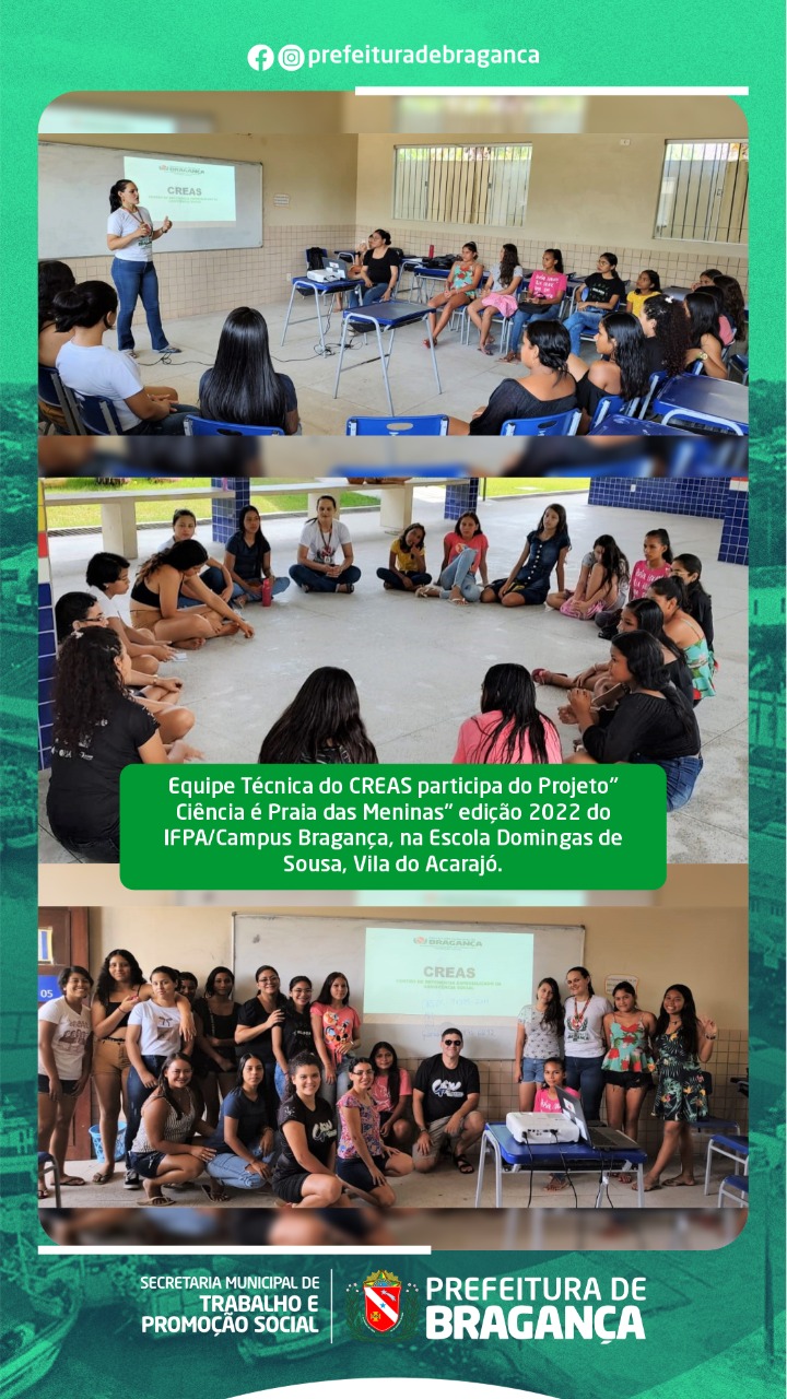 CREAS participa do Projeto Ciência é Praia das Meninas.