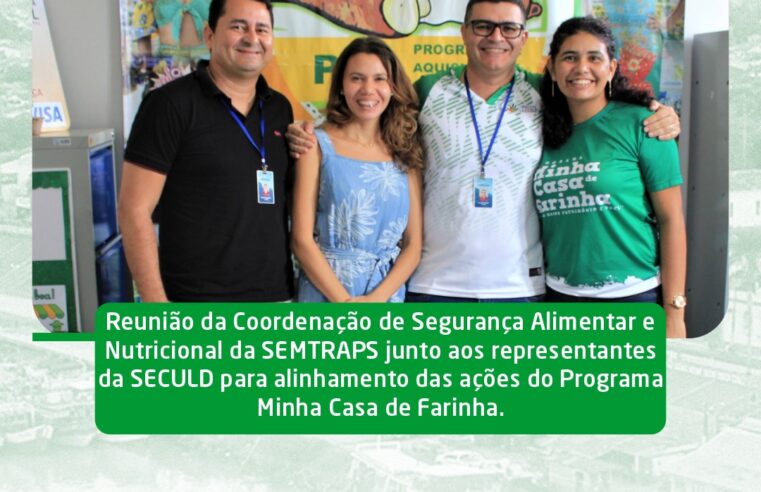 Alinhamento das ações do Programa Minha Casa de Farinha.
