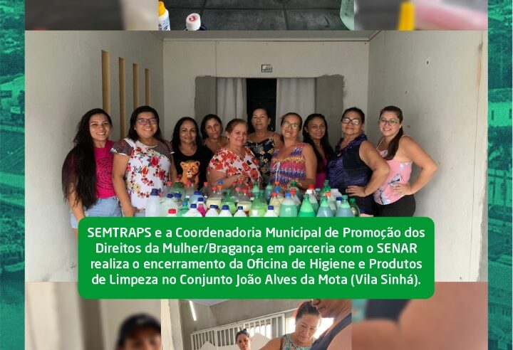 Encerramento da Oficina de Higiene e Produtos de Limpeza