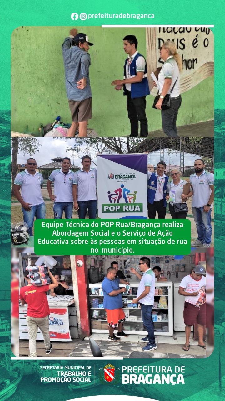 Abordagem Social às pessoas em situação de rua.