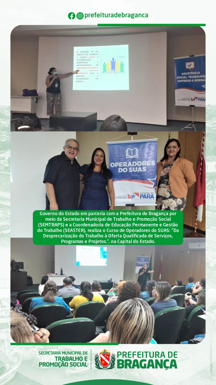 Curso de Operadores do SUAS.