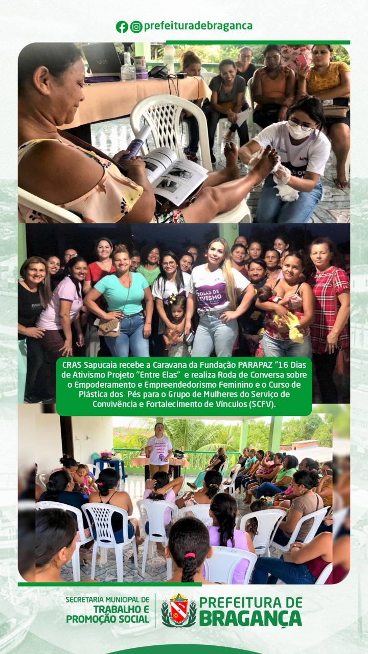 CRAS Sapucaia recebe a Caravana da fundação PARAPAZ.