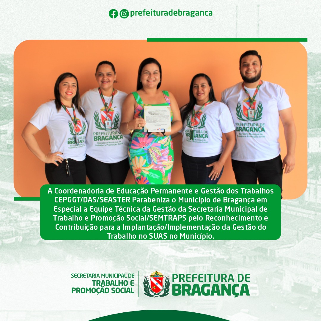 Reconhecimento e Contribuição para a Implantação/Implementação da Gestão do Trabalho no SUAS no Município.