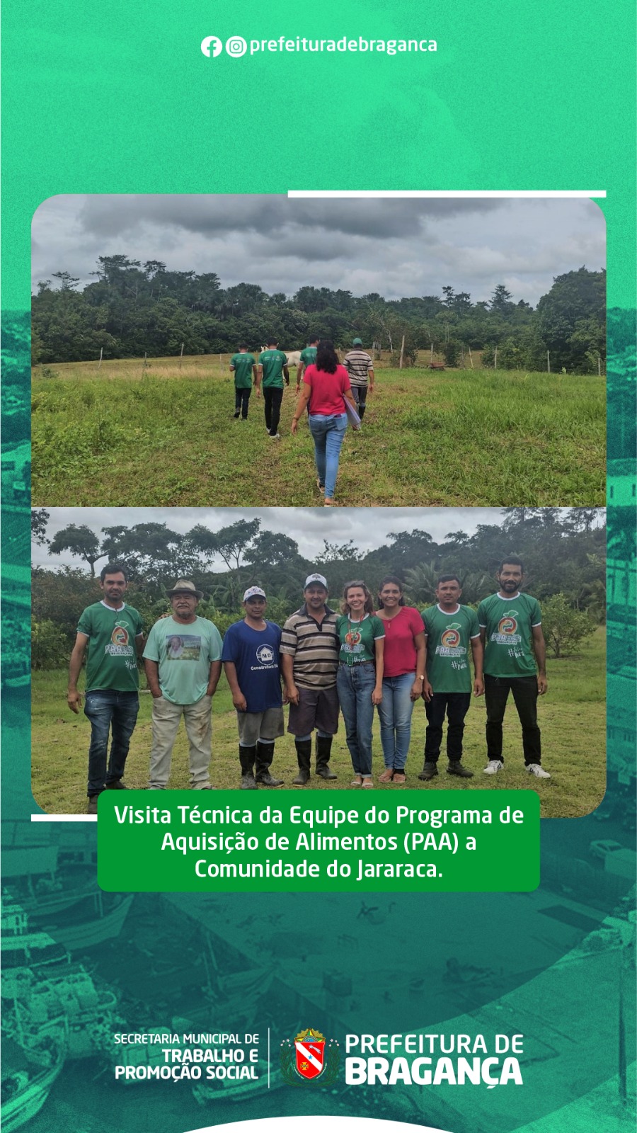 VISITA TÉCNICA A COMUNIDADE DO JARARACA.