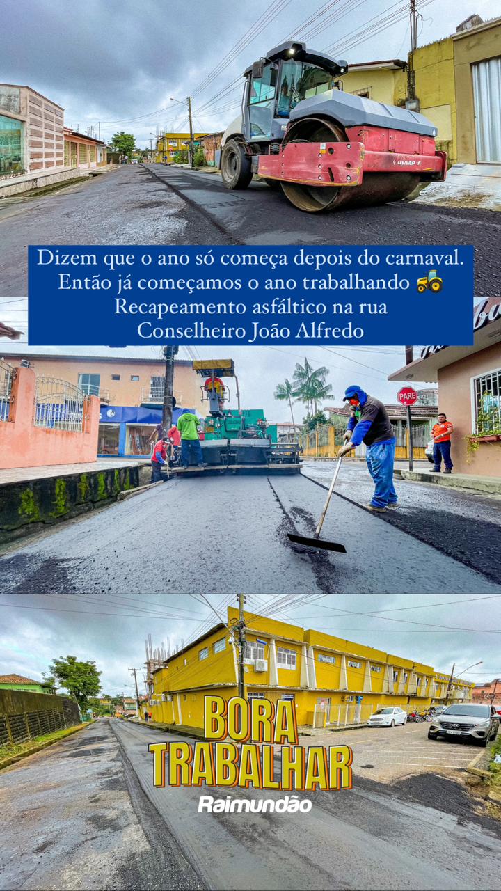 RECAPEAMENTO ASFÁLTICO NA RUA CONSELHEIRO JOÃO ALFREDO