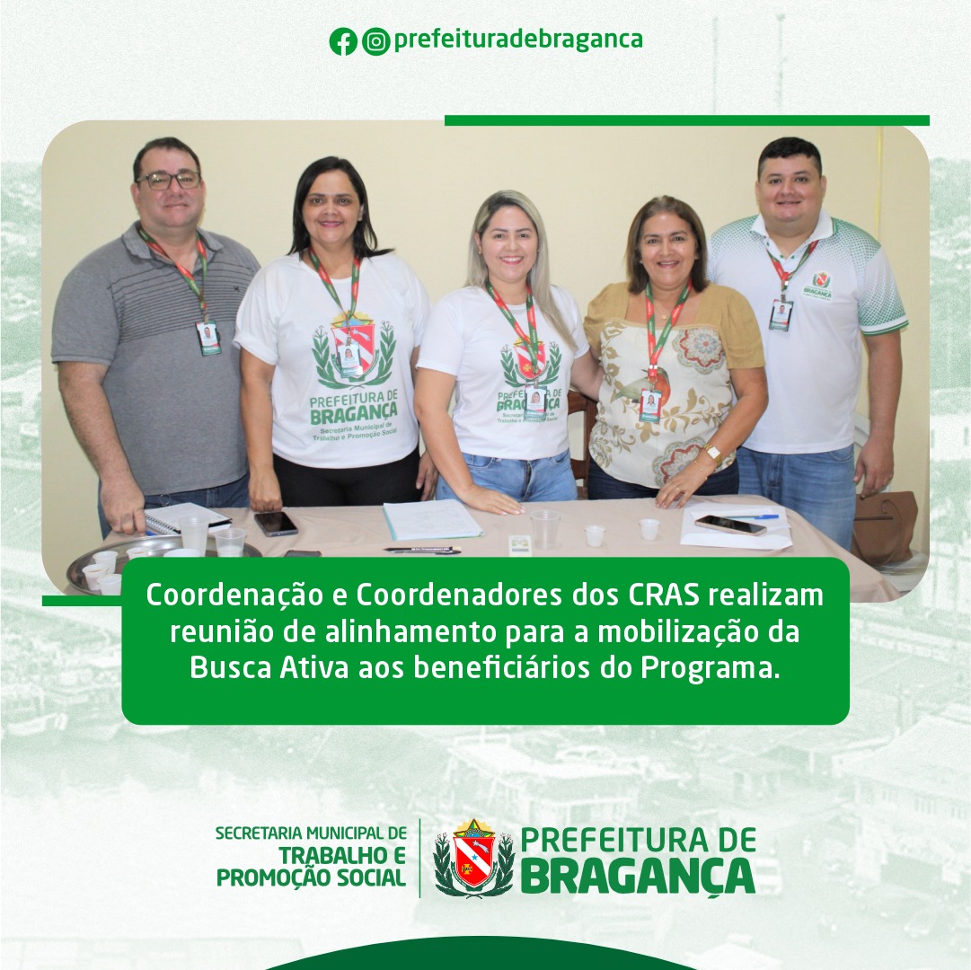 BUSCA ATIVA AOS BENEFICIÁRIOS DO PROGRAMA.