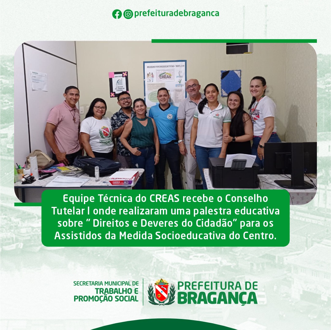 PALESTRA EDUCATIVA SOBRE DIREITOS E DEVERES DO CIDADÃO.