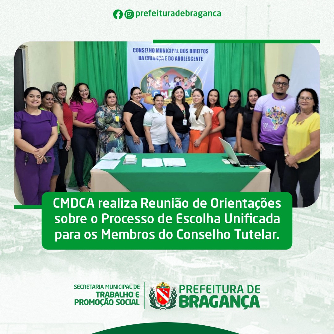 REUNIÃO DE ORIENTAÇÕES SOBRE O PROCESSO DE ESCOLHA UNIFICADA.