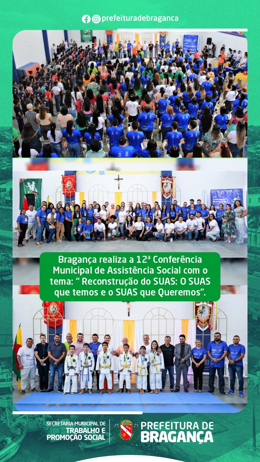 12ª CONFERÊNCIA MUNICIPAL DE ASSISTÊNCIA SOCIAL.