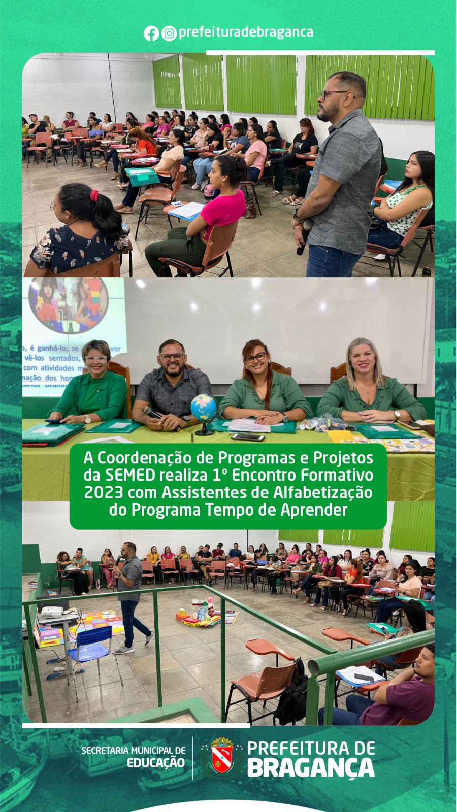 1º ENCONTRO FORMATIVO COM ASSISTENTES DE ALFABETIZAÇÃO DO PROGRAMA TEMPO DE APRENDER.