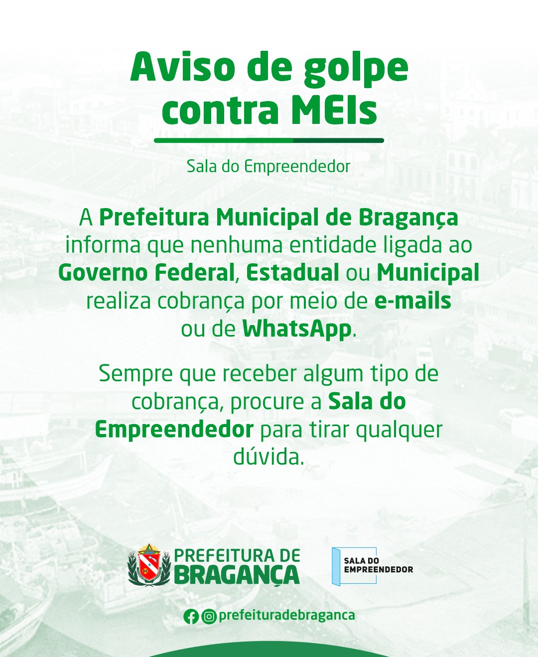 AVISO DE GOLPE CONTRA MEIs.