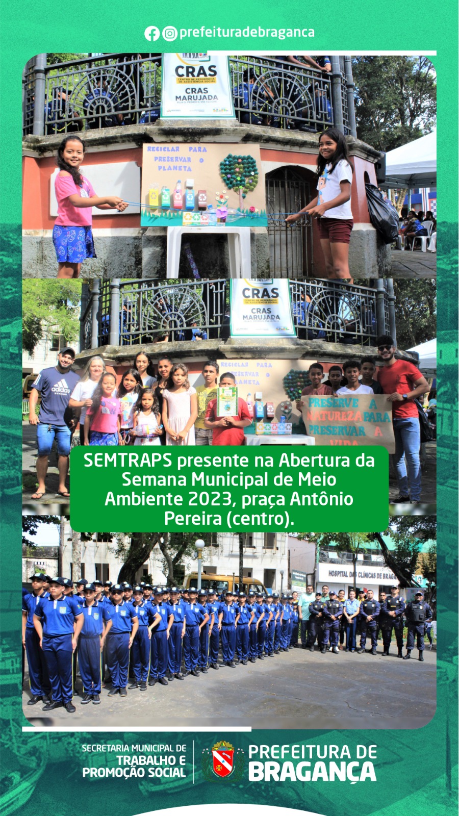 ABERTURA DA SEMANA MUNICIPAL DE MEIO AMBIENTE 2023.