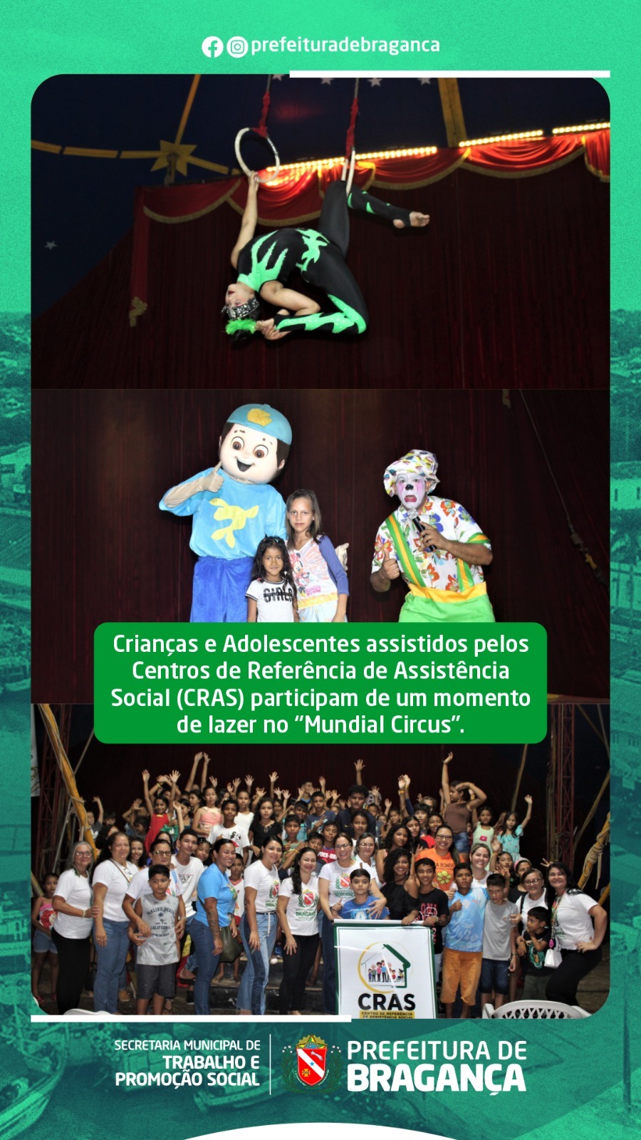 MOMENTO DE LAZER NO “MUNDIAL CIRCUS”.