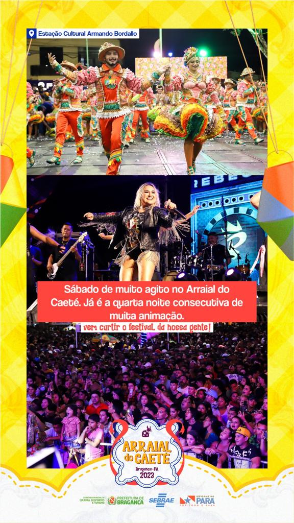 SÁBADO DE MUITO AGITO NO ARRAIAL DO CAETÉ.