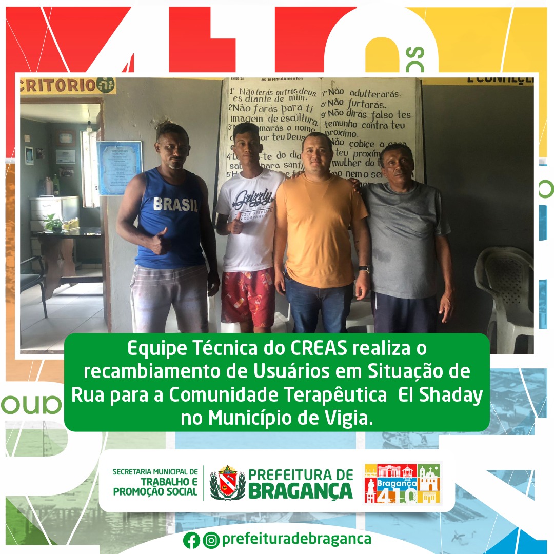 RECAMBIAMENTO DE USUÁRIOS EM SITUAÇÃO DE RUA.