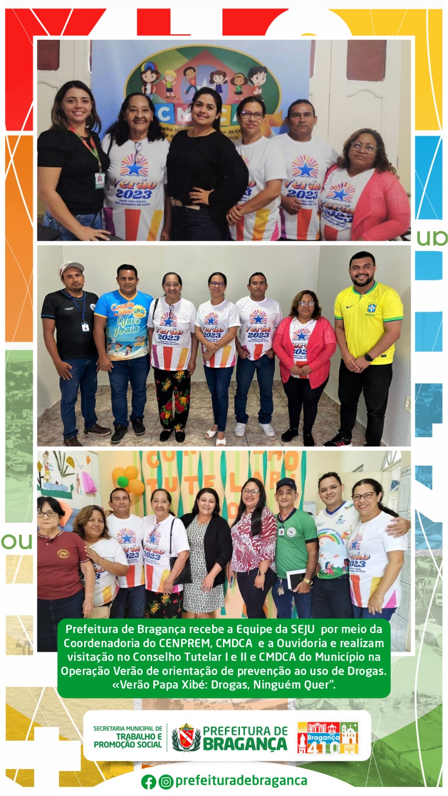 EQUIPE DA SEJU REALIZAM VISITAÇÃO NO CONSELHO TUTELAR I E II E CMDCA.