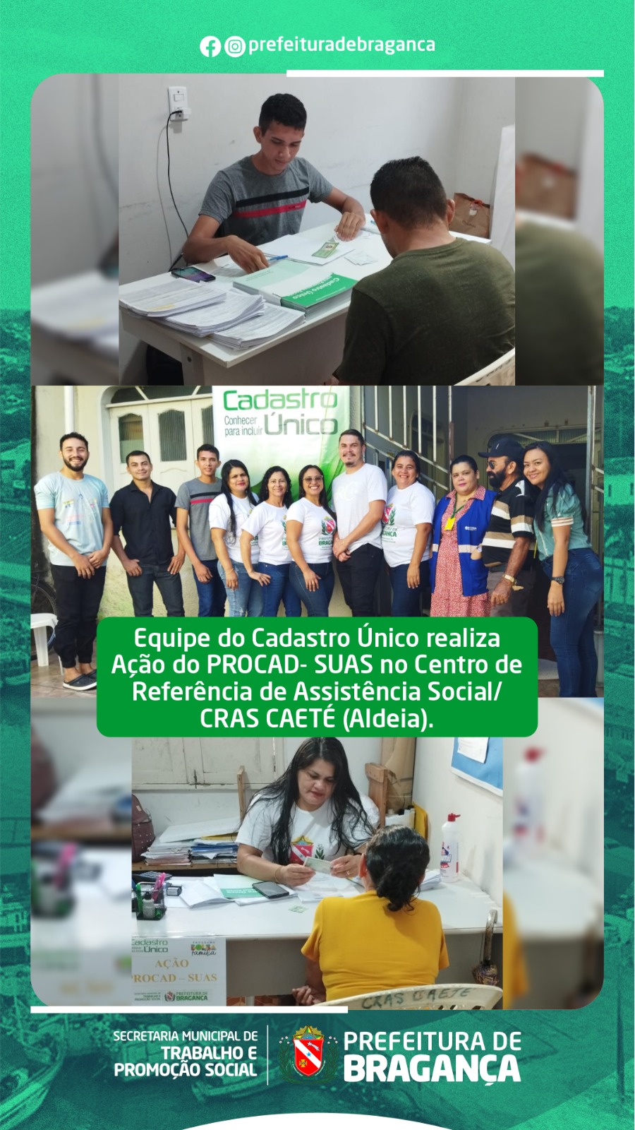 AÇÃO DO PROCAD- SUAS NO CRAS CAETÉ.