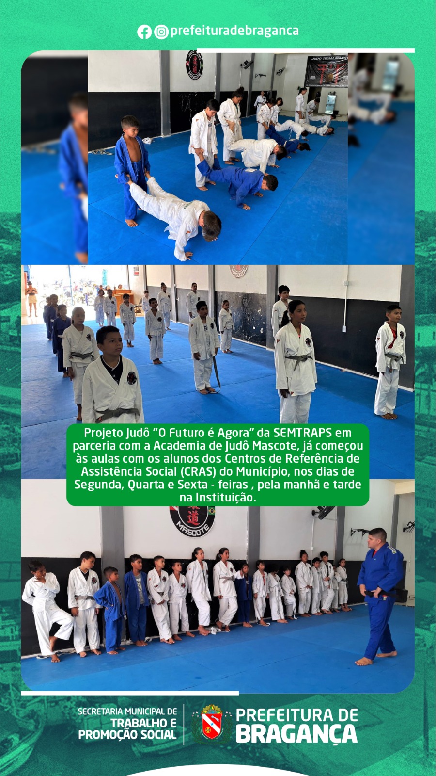 AULAS COM OS ALUNOS DOS CRAS DO MUNICÍPIO.