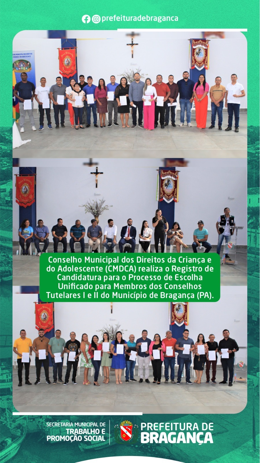 REGISTRO DE CANDIDATURA PARA O PROCESSO DE ESCOLHA UNIFICADO PARA MEMBROS DOS CONSELHOS TUTELARES I E II