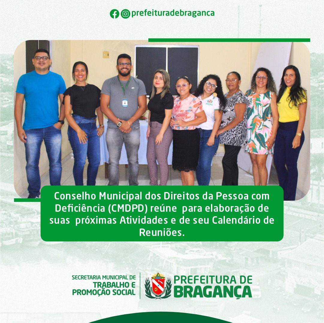 CMDPD REÚNE PARA ELABORAÇÃO DE SUAS PRÓXIMAS ATIVIDADES E DE SEU CALENDÁRIO DE REUNIÕES.