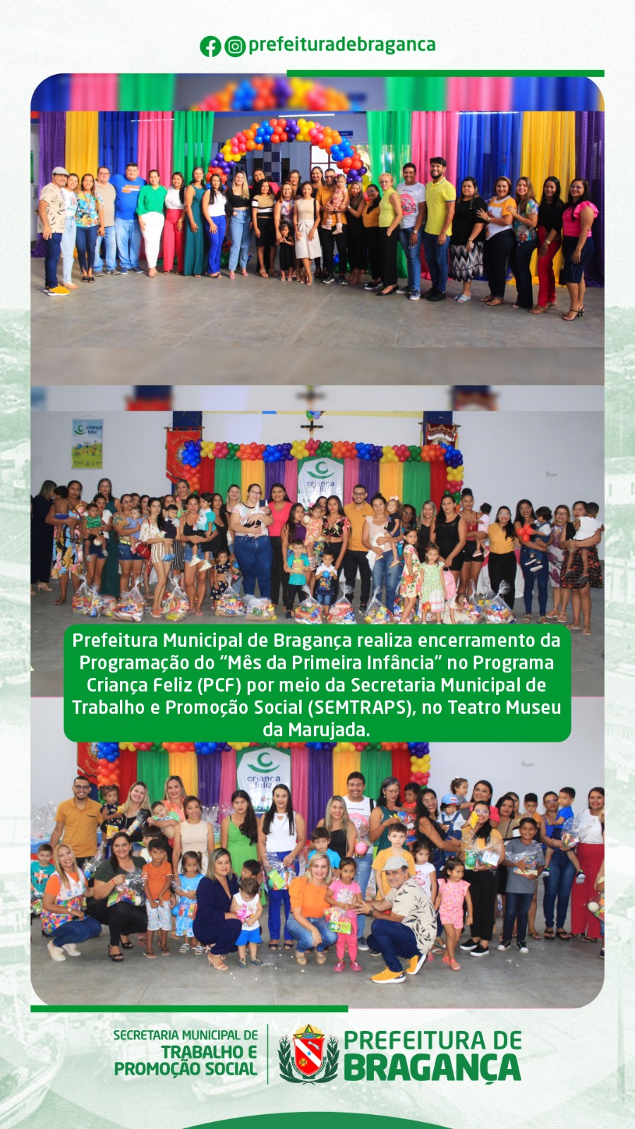 ENCERRAMENTO DA PROGRAMAÇÃO DO MÊS DA PRIMEIRA INFÂNCIA.