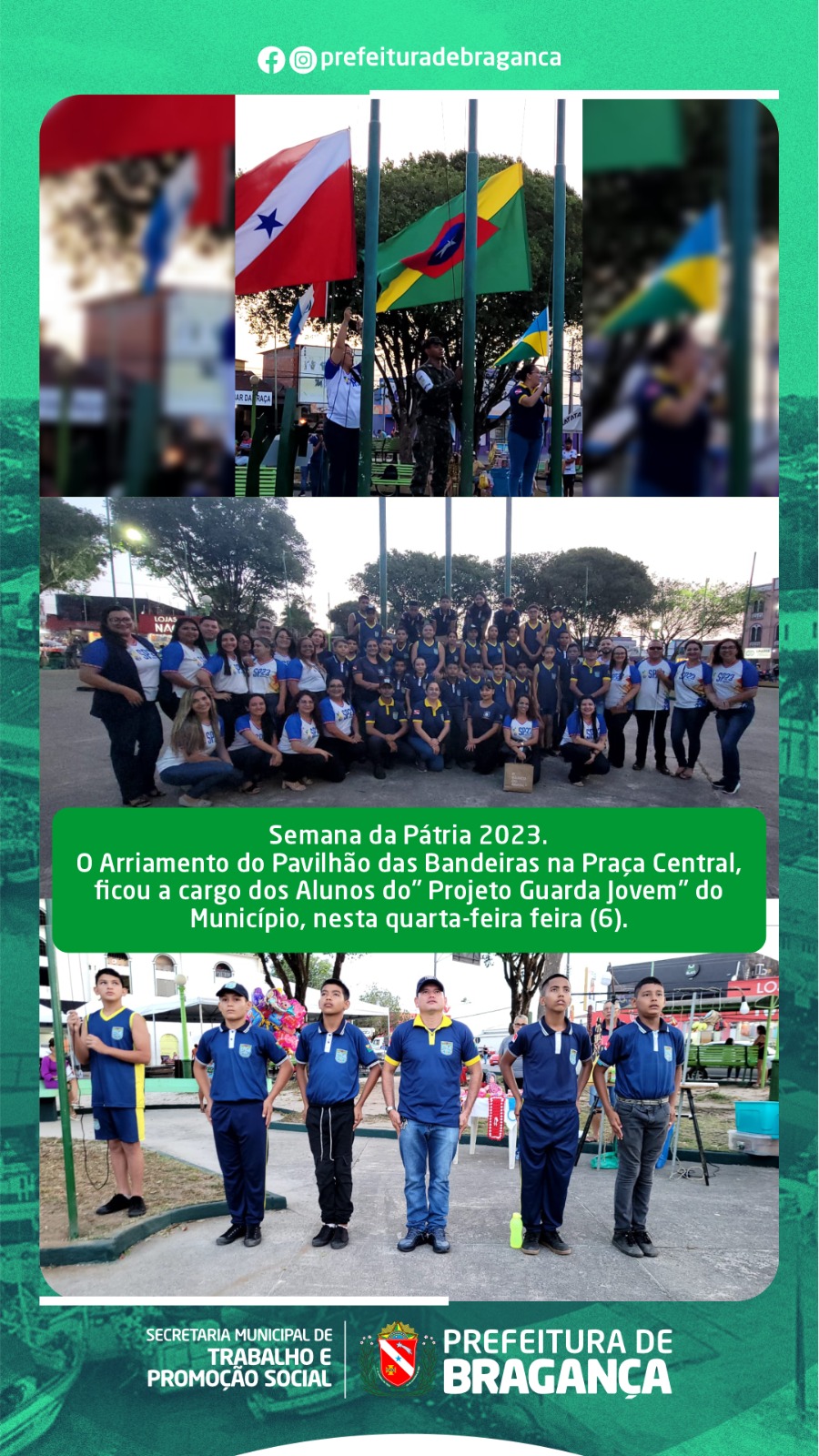 ARRIAMENTO DO PAVILHÃO DAS BANDEIRAS