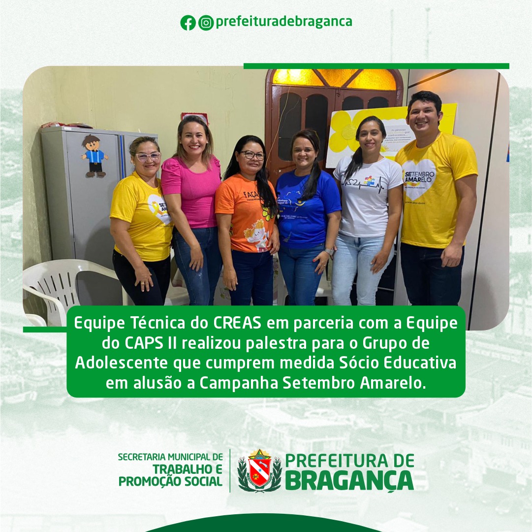 PALESTRA EM ALUSÃO A CAMPANHA SETEMBRO AMARELO.