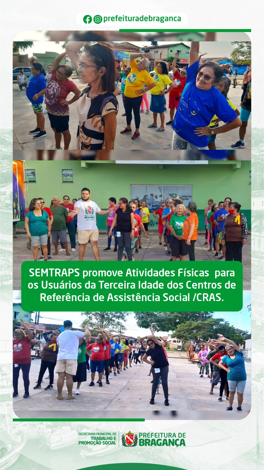 ATIVIDADES FÍSICAS PARA OS USUÁRIOS DA TERCEIRA IDADE.