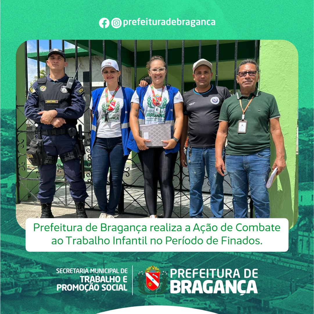 AÇÃO DE COMBATE AO TRABALHO INFANTIL NO PERÍODO DE FINADOS.