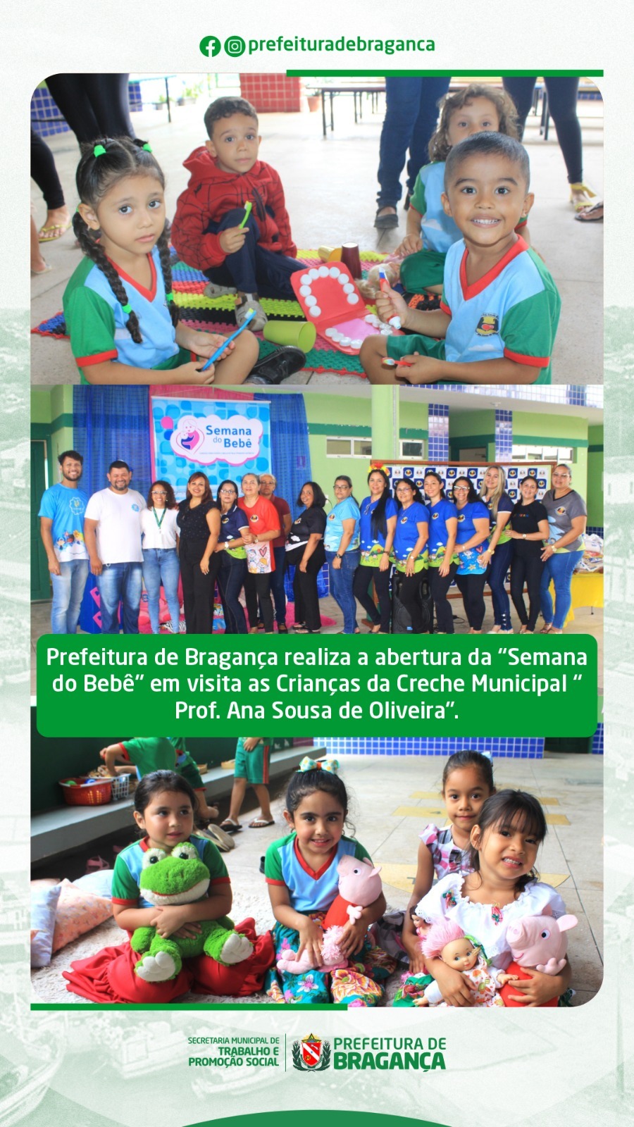 ABERTURA DA “SEMANA DO BEBÊ”.