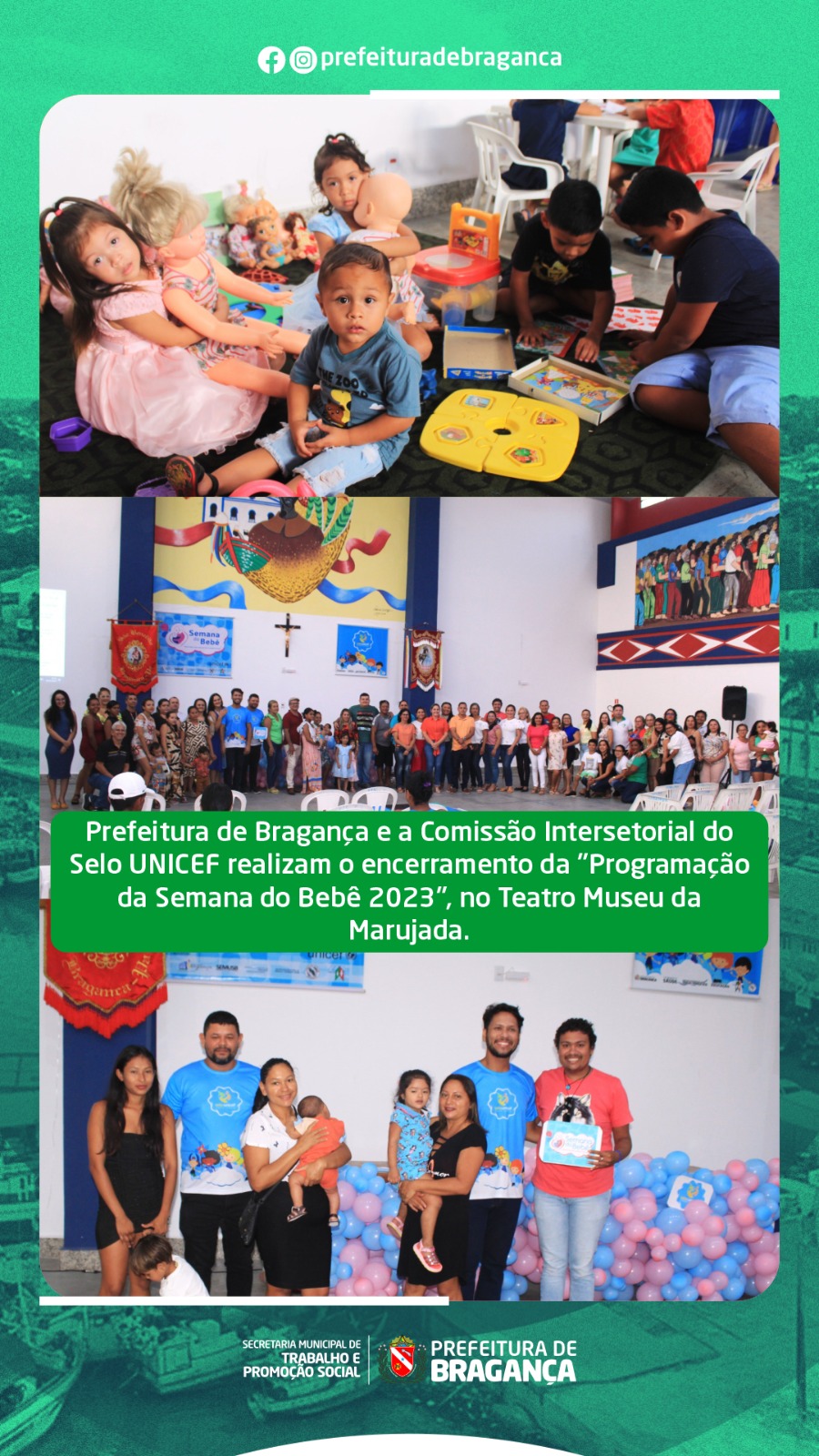 ENCERRAMENTO DA “SEMANA DA BEBÊ EDIÇÃO 2023’.