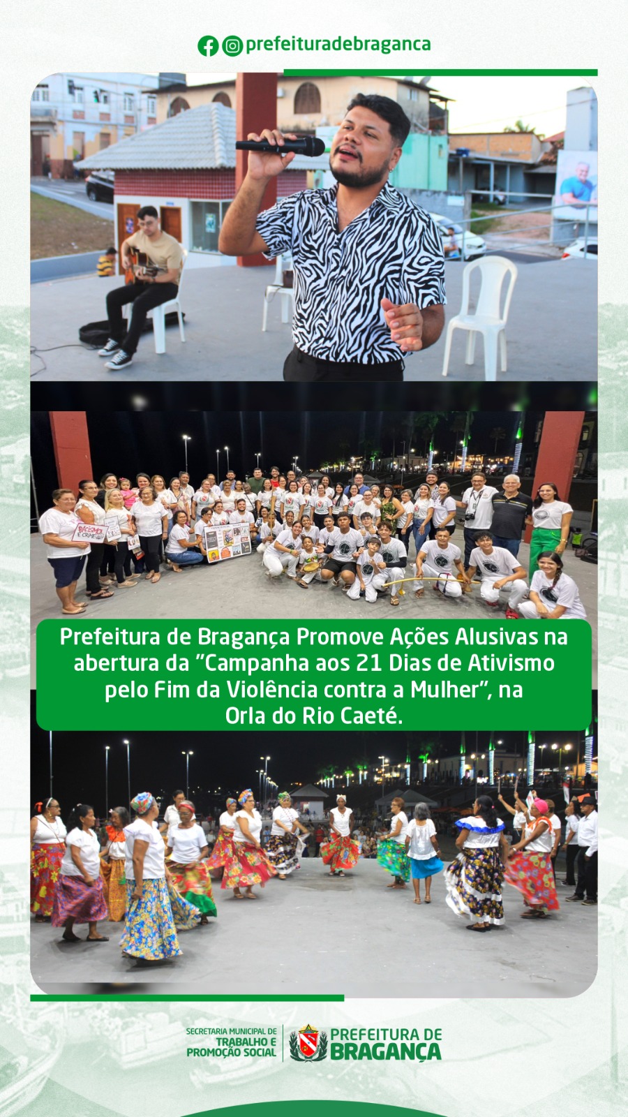 ABERTURA DA CAMPANHA AOS 21 DIAS DE ATIVISMO PELO FIM DA VIOLÊNCIA CONTRA A MULHER.