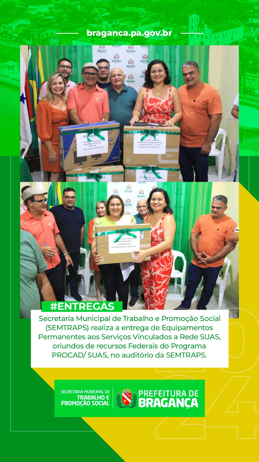 ENTREGA DE EQUIPAMENTOS PERMANENTES