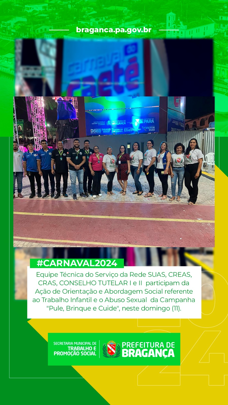 AÇÃO DE ORIENTAÇÃO E ABORDAGEM SOCIAL REFERENTE AO TRABALHO INFANTIL E O ABUSO SEXUAL.