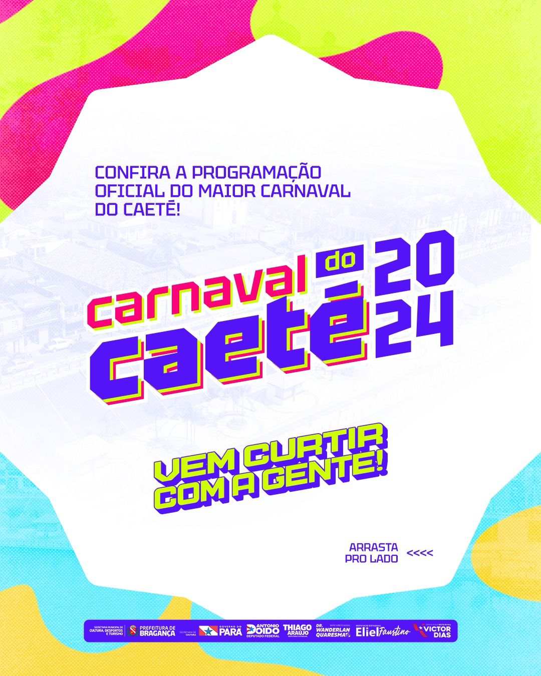 PROGRAMAÇÃO DO CARNAVAL DO CAETÉ 2024