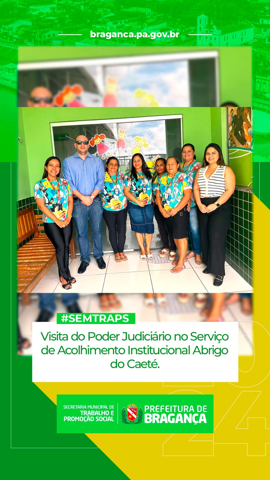 VISITA DO PODER JUDICIÁRIO NO SERVIÇO DE ACOLHIMENTO INSTITUCIONAL ABRIGO DO CAETÉ.