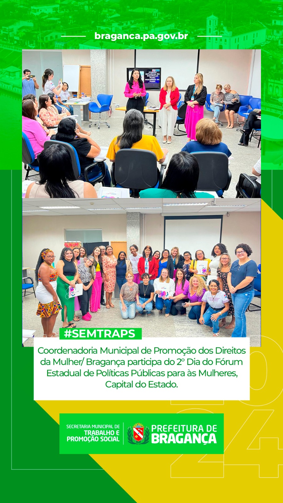 2° DIA DO FÓRUM ESTADUAL DE POLÍTICAS PÚBLICAS PARA AS MULHERES.