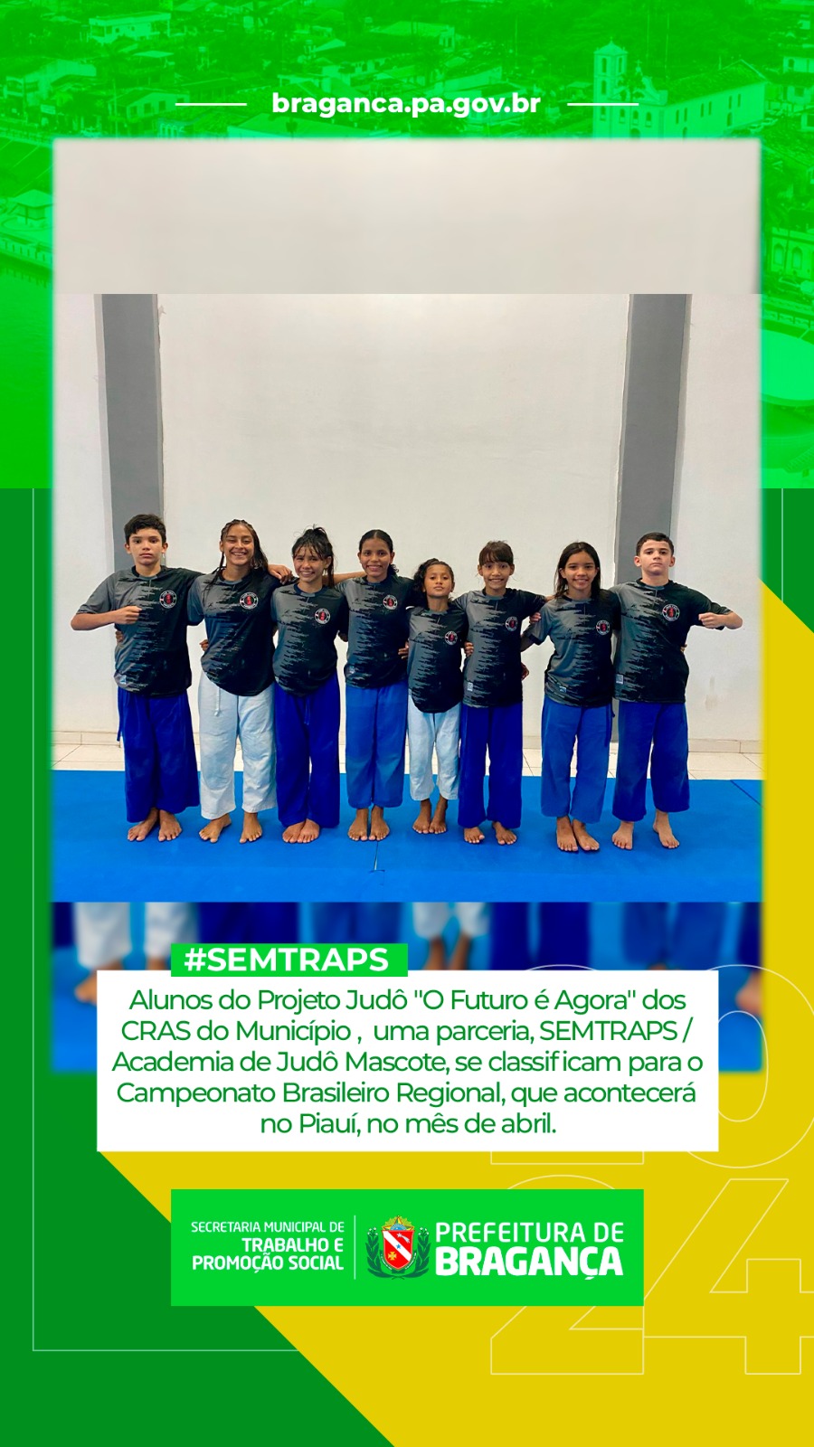 ALUNOS DO PROJETO JUDÔ SE CLASSIFICAM PARA O CAMPEONATO BRASILEIRO REGIONAL NO PIAUÍ.